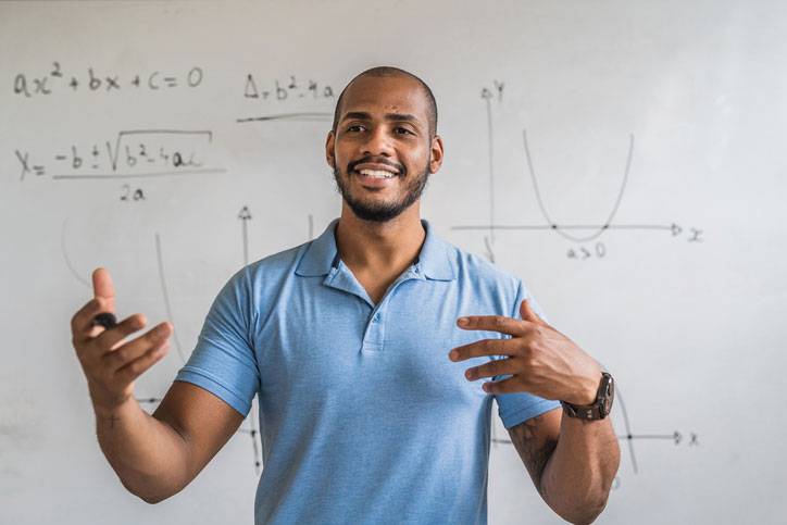 teacher in classroom